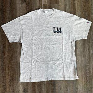 Vintage Champion University of Rhode Island Embroidered T-Shirt - XLarge